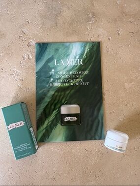 LA MER: Night Recovery Concentrate, Foaming Cleanser, Moisturizing Fresh Cream